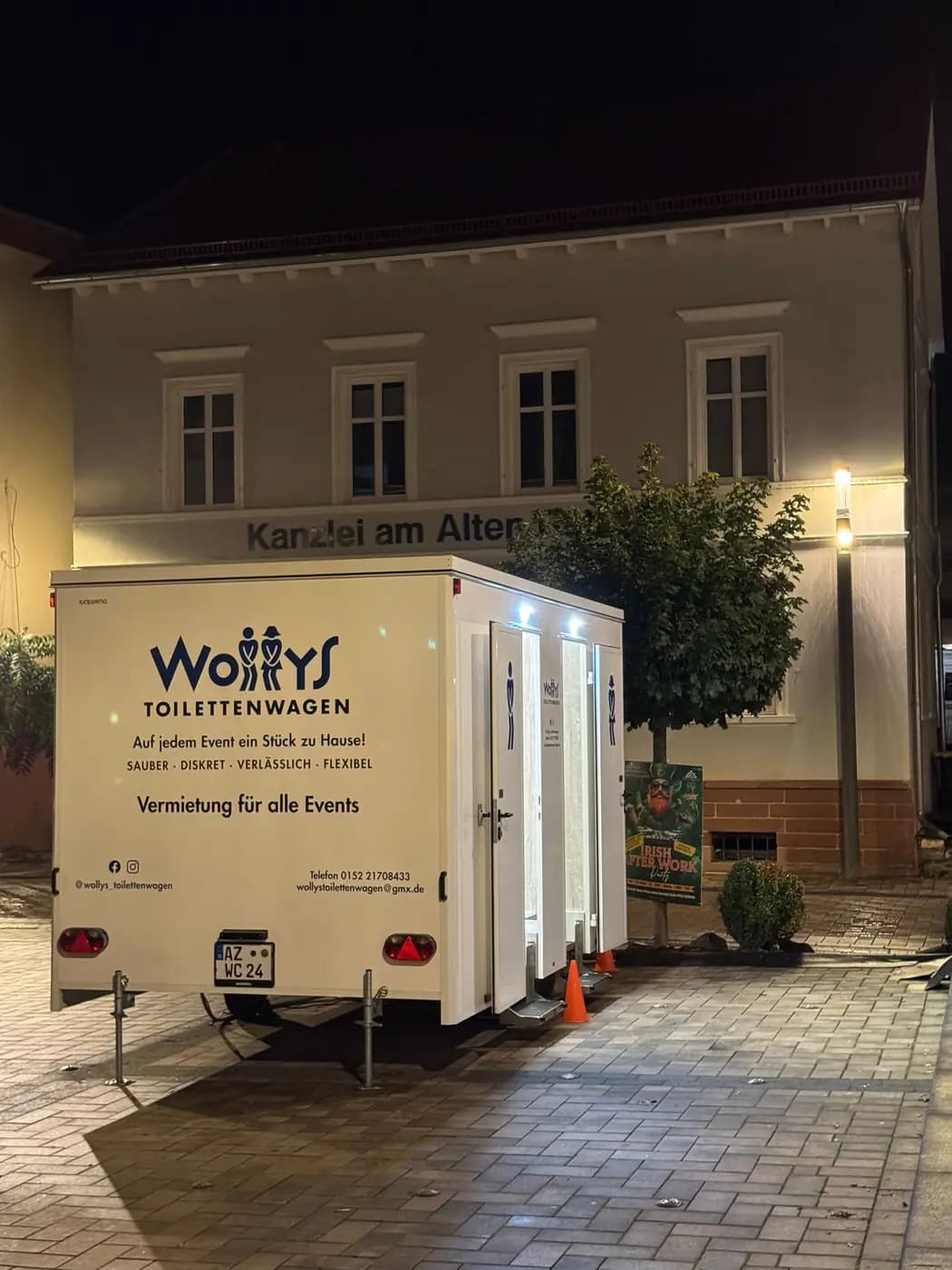 Toilettenwagen von Wollys: Irish After Work Osthofen